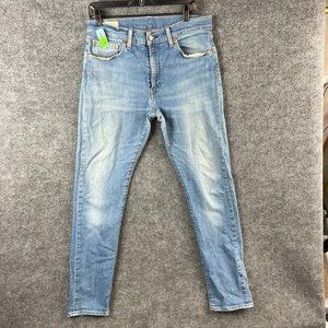 Levis Premium Jeans Men 33 Lot 512 Slim Taper Fit 33x31 Denim Blue Stretch